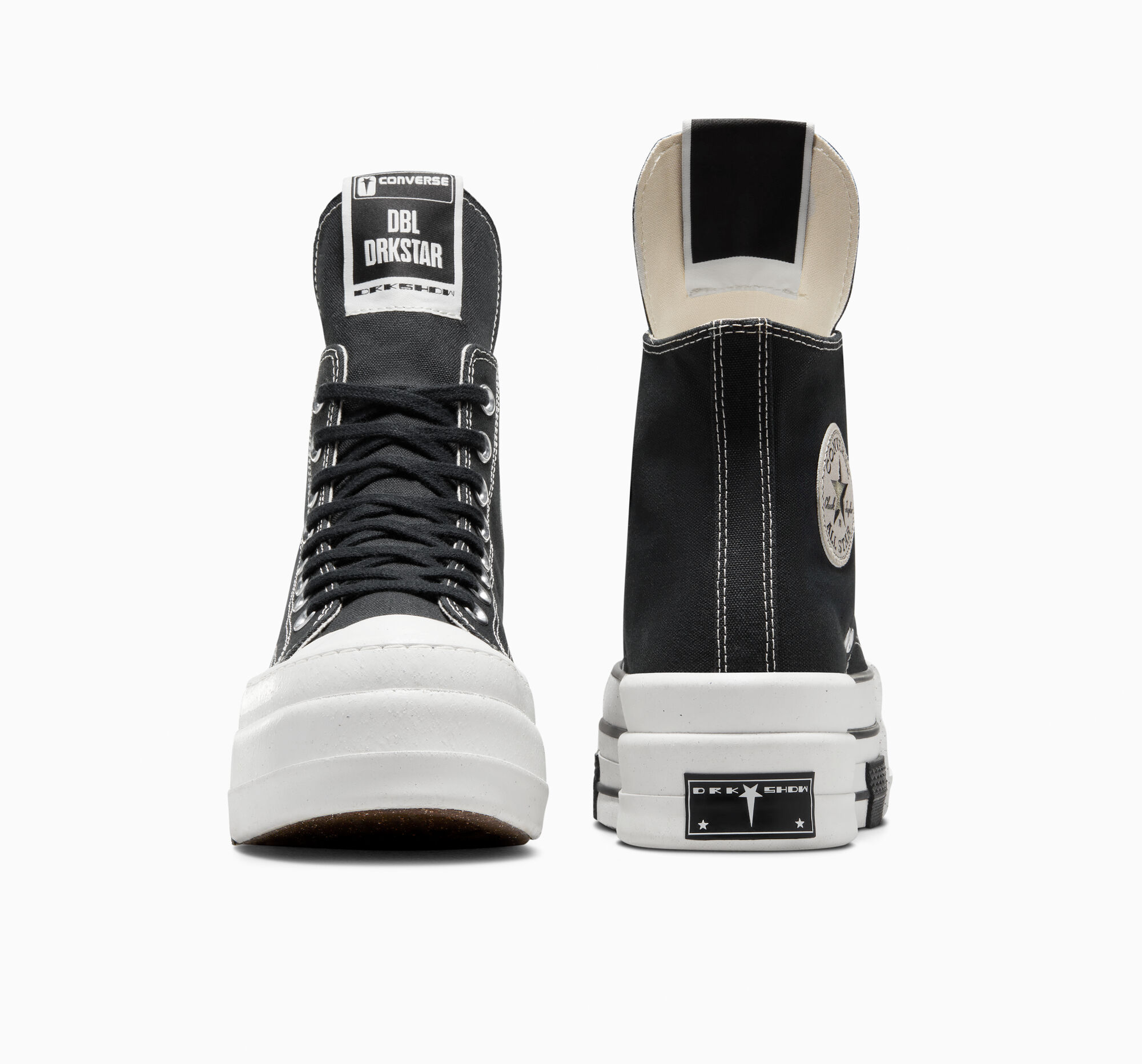 Black dbl drkstar high-top sneakers - unisex - CONVERSE X DRKSHDW